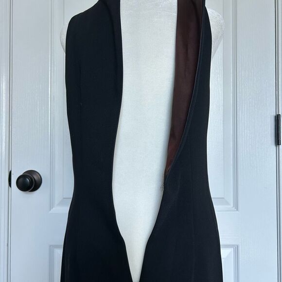 Lauvante’ Italy Women’s Classic Black Sleeveless Zip Up Lined Dress Size 6 - Picture 5 of 12